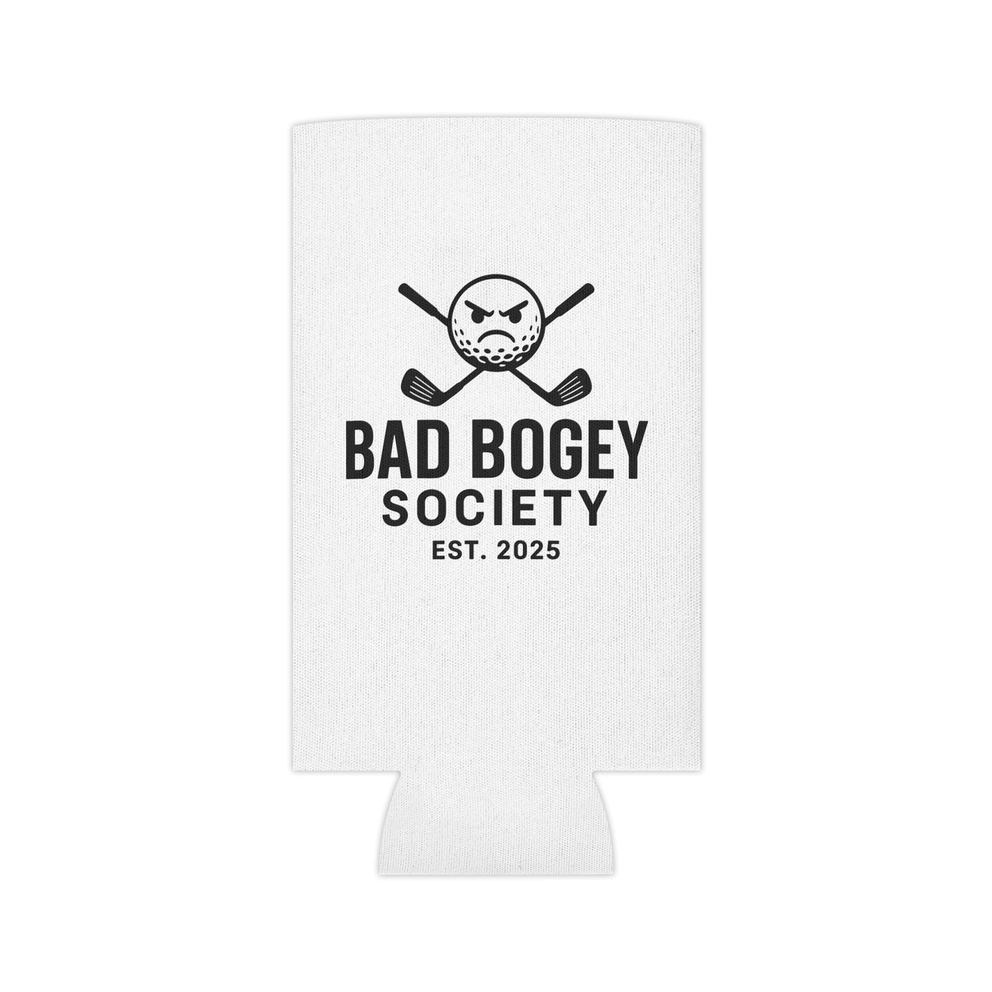 Bad Bogey Society Can Cooler – Fun Golf Gift & Drink Insulator | Perfect for Summer Parties & Outdoor Fun