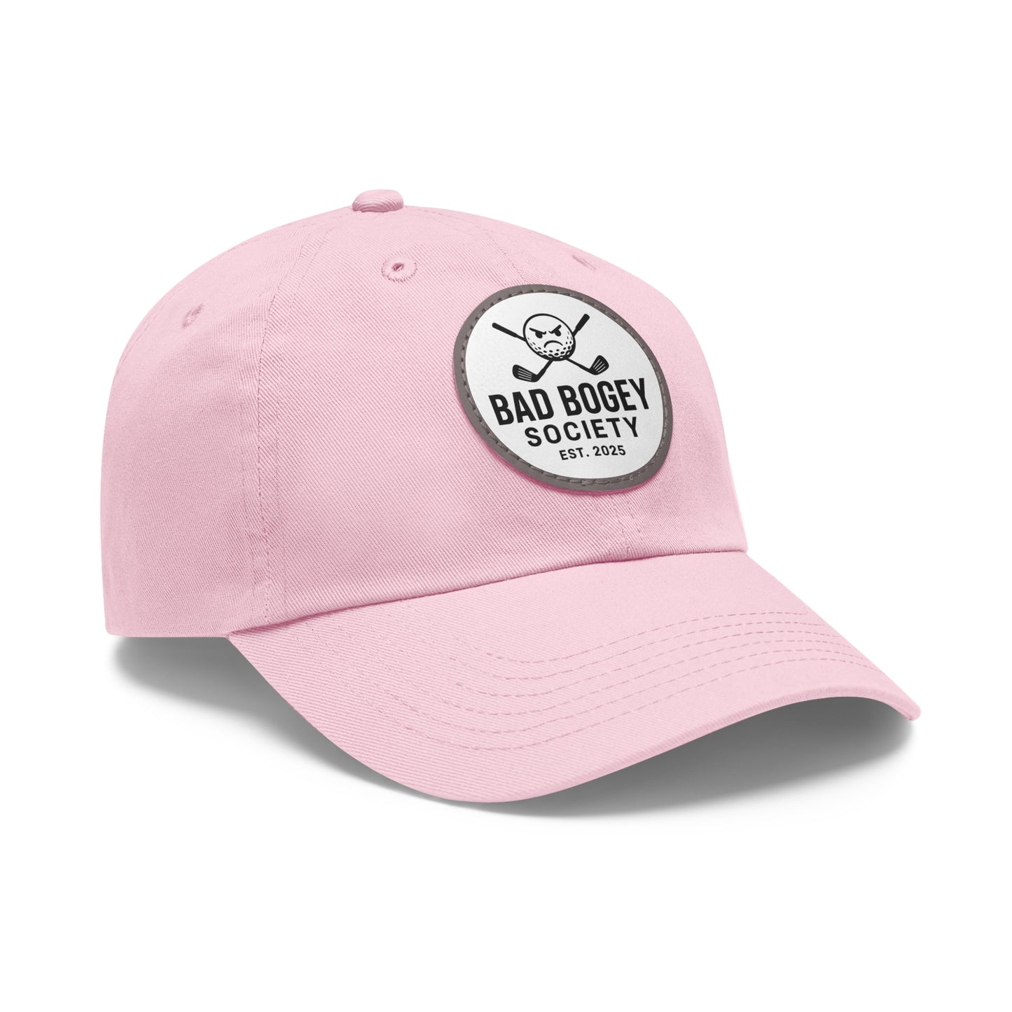 Dad Hat with Leather Patch – Unstructured Low Profile Cap | Comfortable Bio-Washed Cotton | Stylish Casual Wear