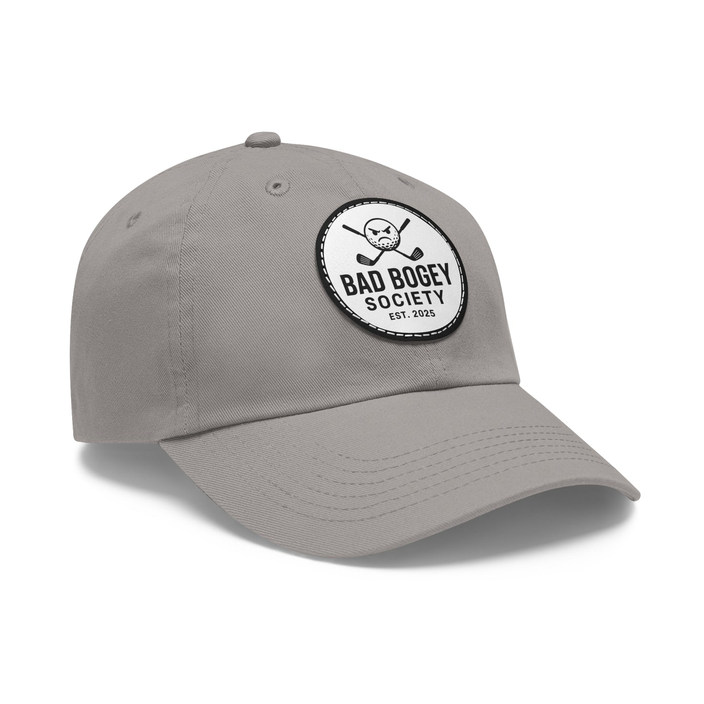 Dad Hat with Leather Patch – Unstructured Low Profile Cap | Comfortable Bio-Washed Cotton | Stylish Casual Wear