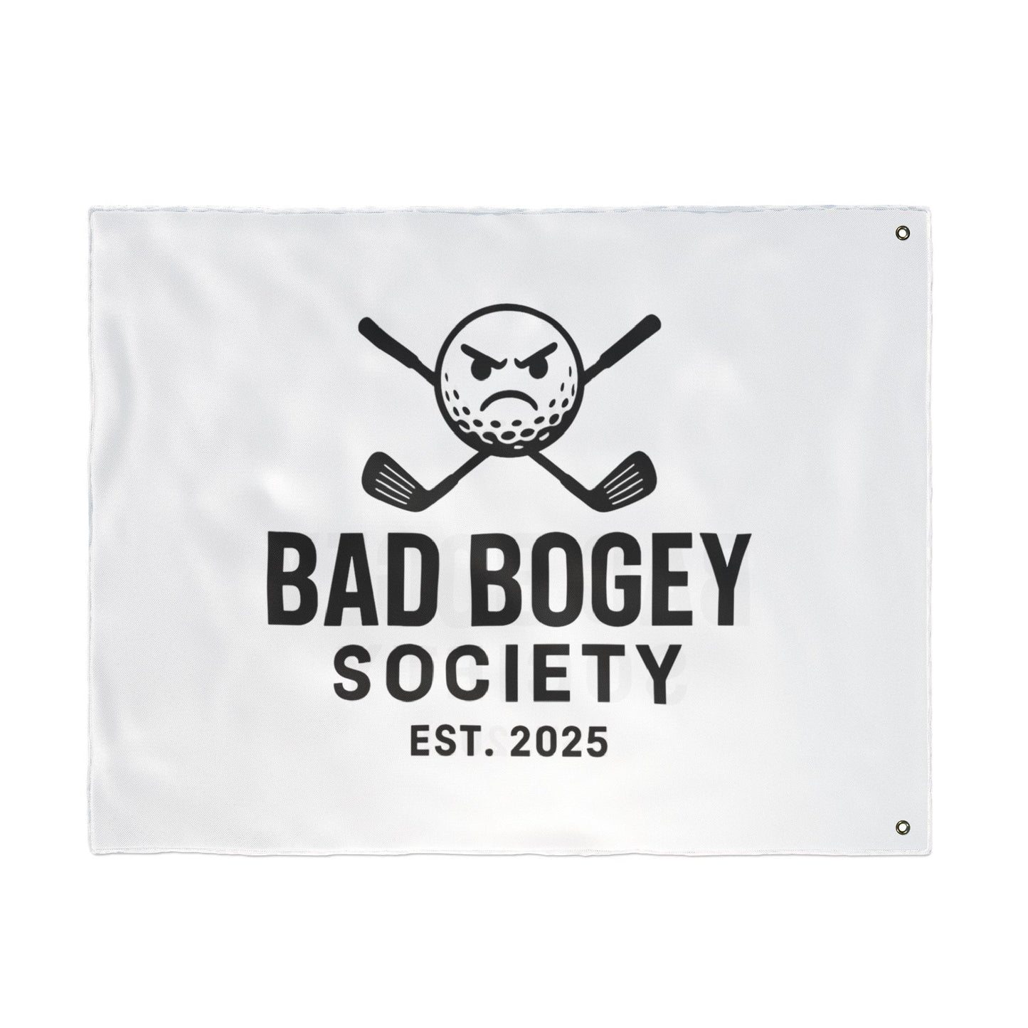 Bad Bogey Society Double-Sided Golf Flag – Outdoor Yard Decor | Perfect Gift for Golf Lovers