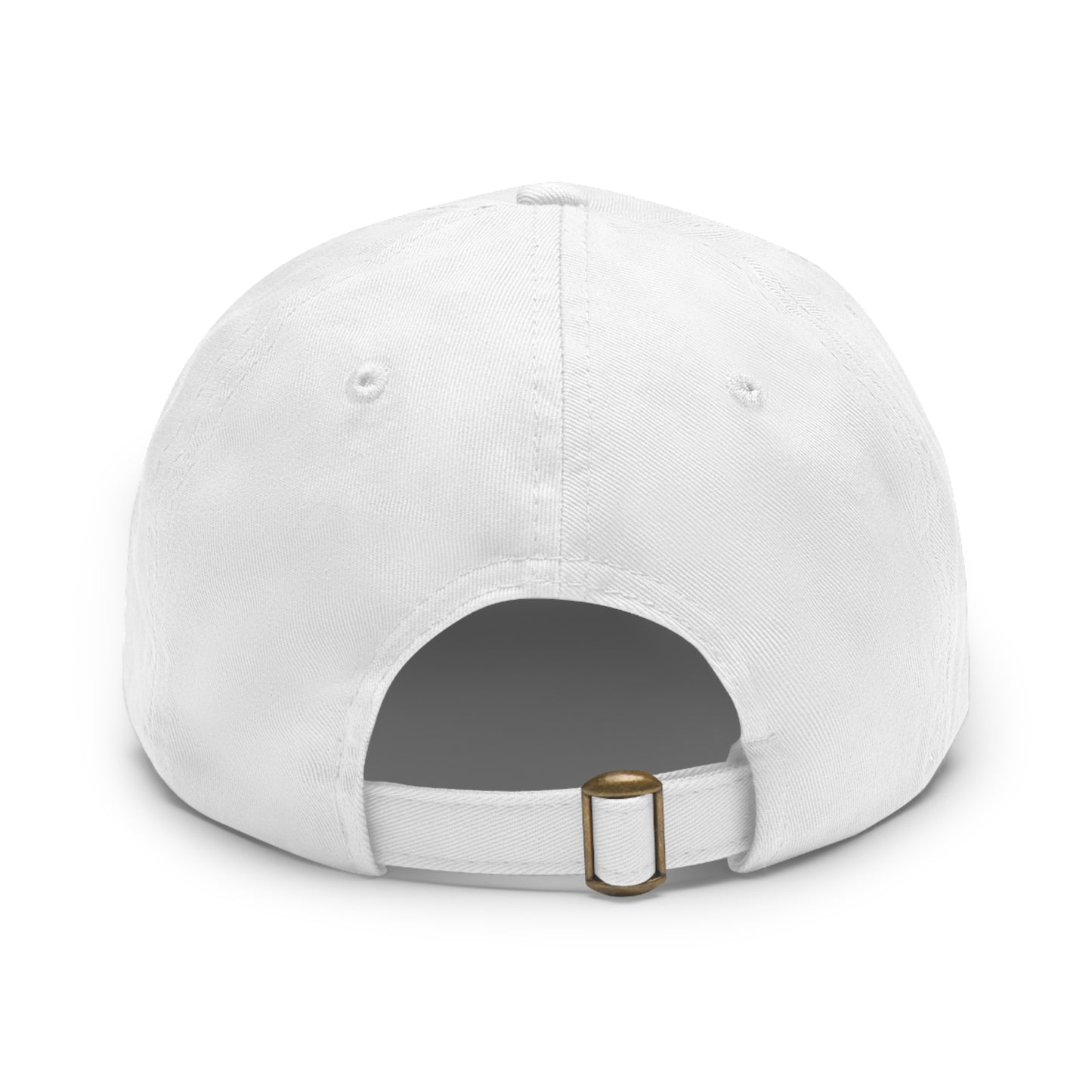 Dad Hat with Leather Patch – Unstructured Low Profile Cap | Comfortable Bio-Washed Cotton | Stylish Casual Wear