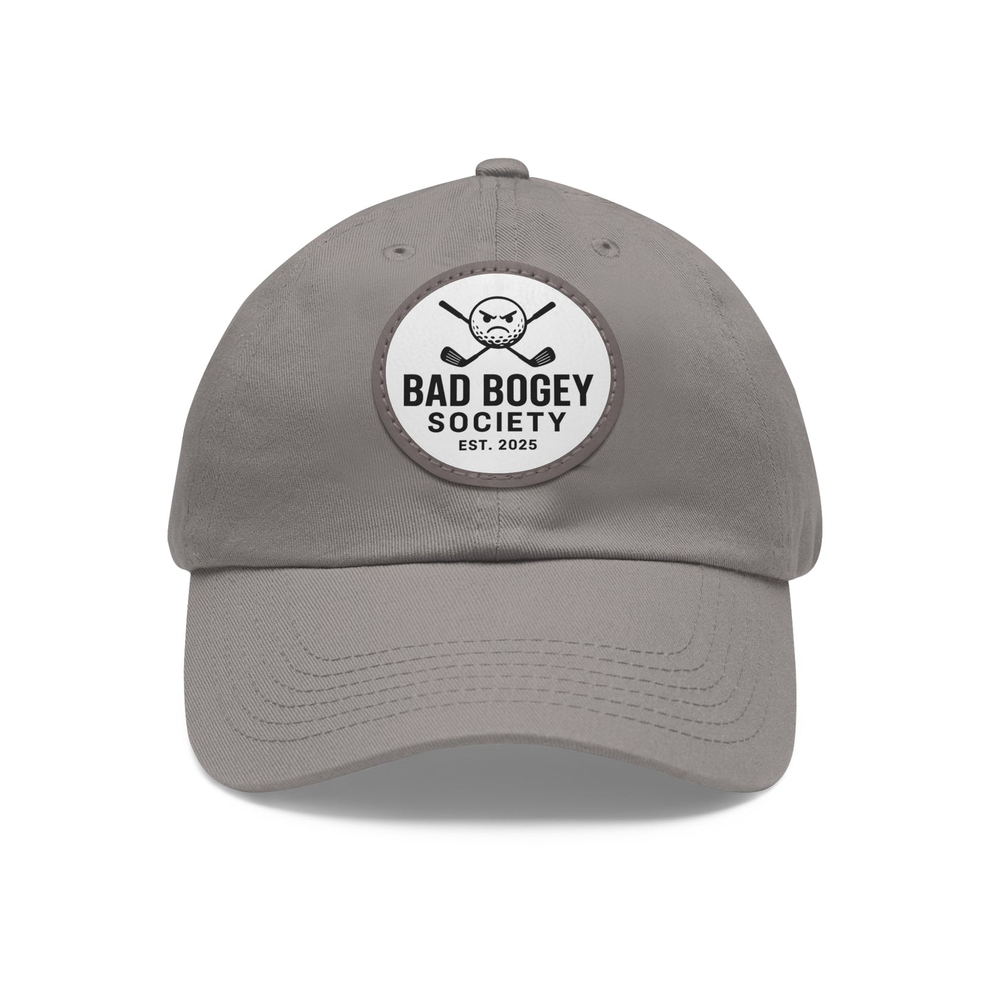 Dad Hat with Leather Patch – Unstructured Low Profile Cap | Comfortable Bio-Washed Cotton | Stylish Casual Wear
