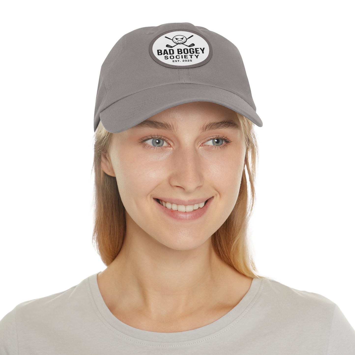 Dad Hat with Leather Patch – Unstructured Low Profile Cap | Comfortable Bio-Washed Cotton | Stylish Casual Wear