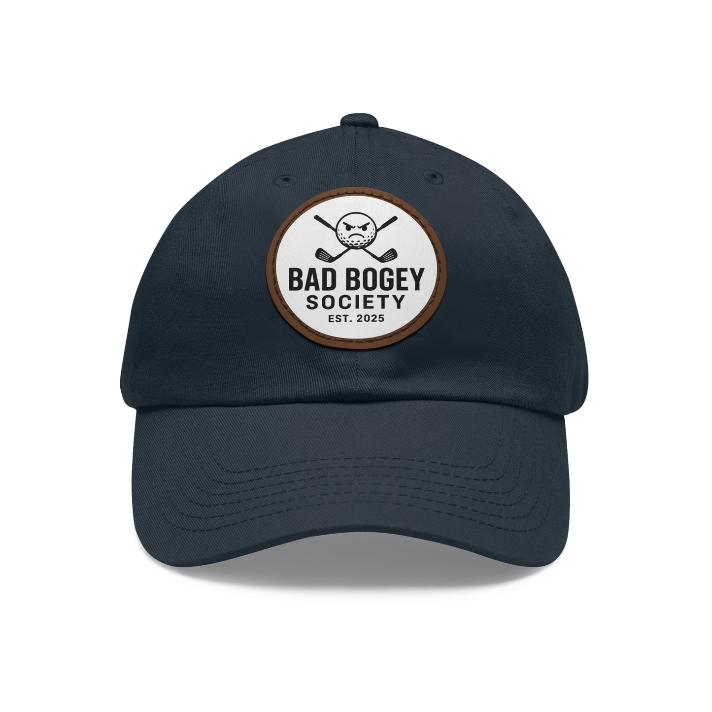 Dad Hat with Leather Patch – Unstructured Low Profile Cap | Comfortable Bio-Washed Cotton | Stylish Casual Wear