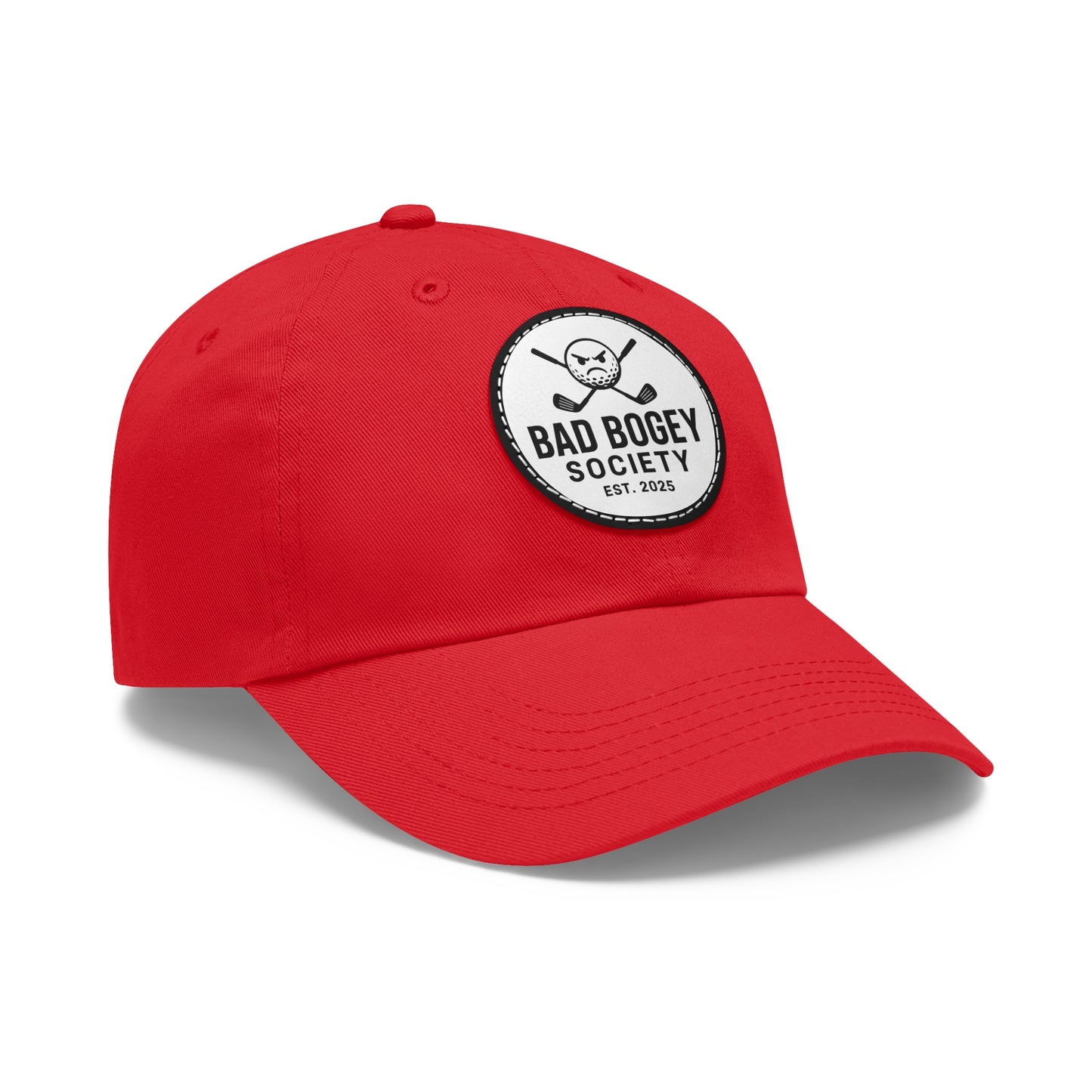 Dad Hat with Leather Patch – Unstructured Low Profile Cap | Comfortable Bio-Washed Cotton | Stylish Casual Wear