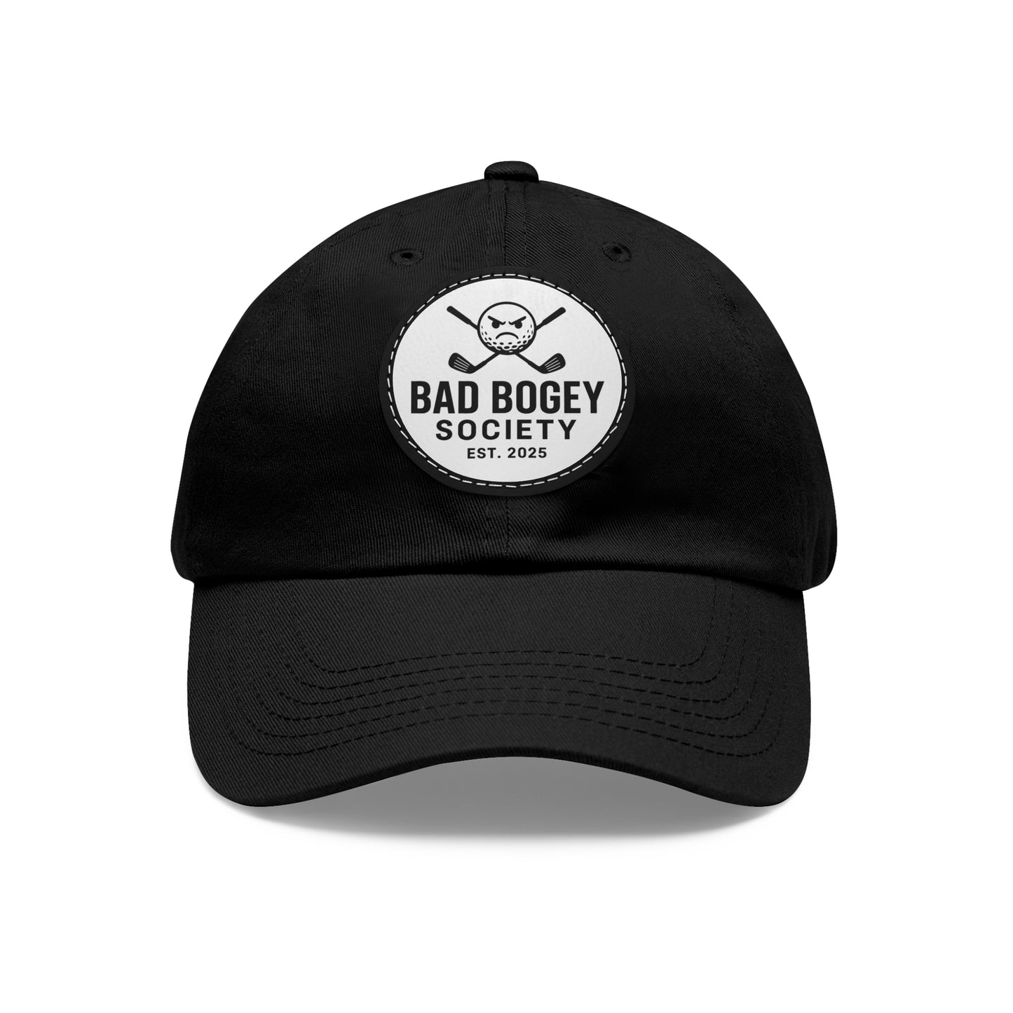 Dad Hat with Leather Patch – Unstructured Low Profile Cap | Comfortable Bio-Washed Cotton | Stylish Casual Wear