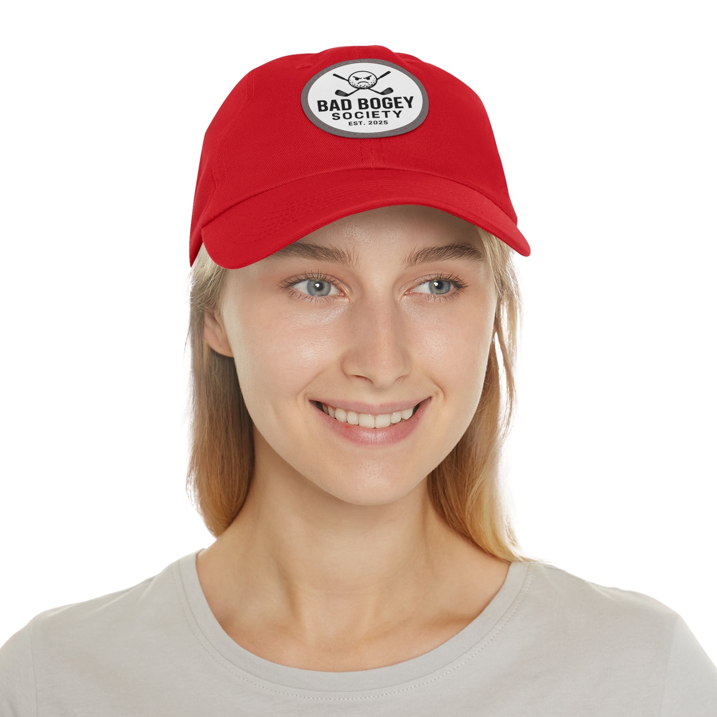 Dad Hat with Leather Patch – Unstructured Low Profile Cap | Comfortable Bio-Washed Cotton | Stylish Casual Wear