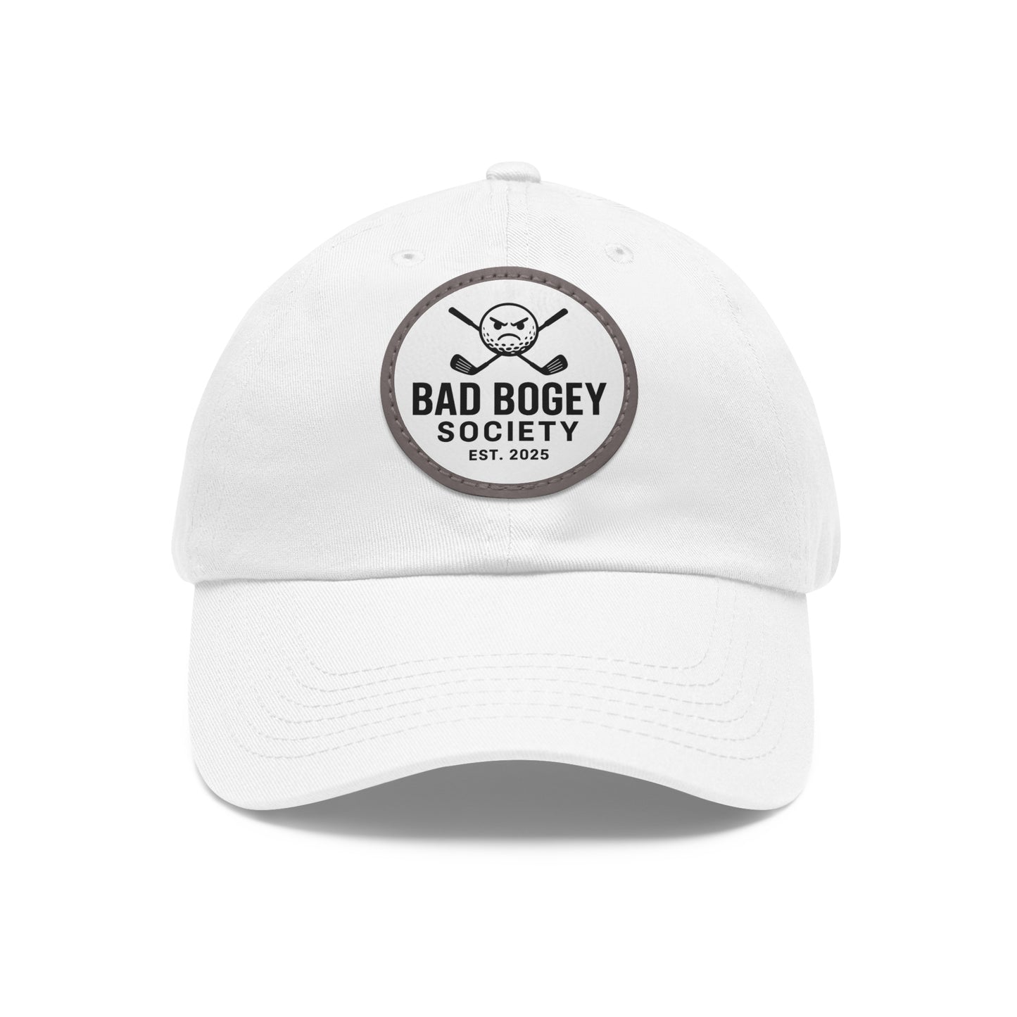 Dad Hat with Leather Patch – Unstructured Low Profile Cap | Comfortable Bio-Washed Cotton | Stylish Casual Wear