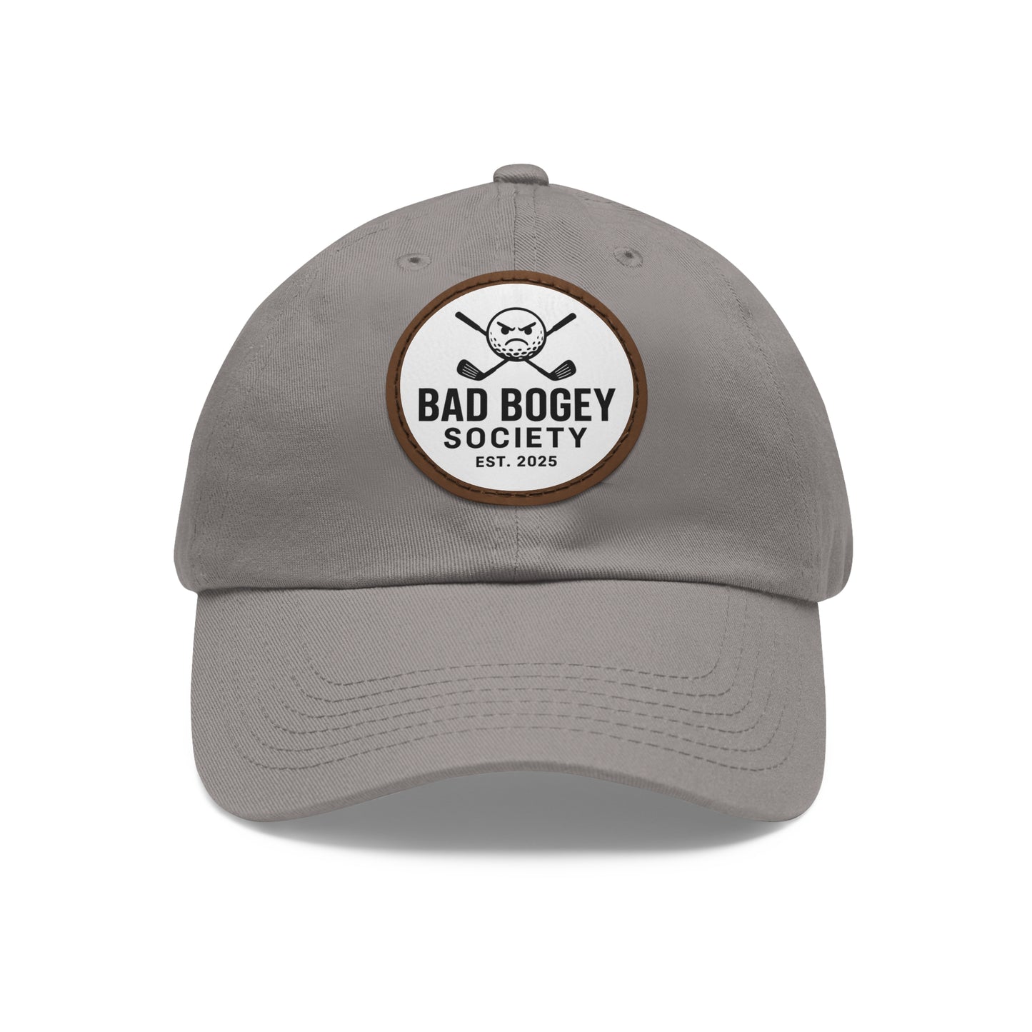 Dad Hat with Leather Patch – Unstructured Low Profile Cap | Comfortable Bio-Washed Cotton | Stylish Casual Wear