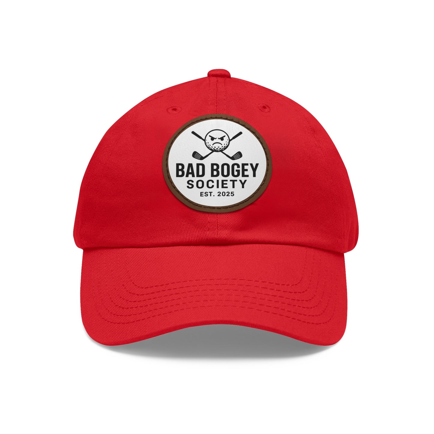 Dad Hat with Leather Patch – Unstructured Low Profile Cap | Comfortable Bio-Washed Cotton | Stylish Casual Wear