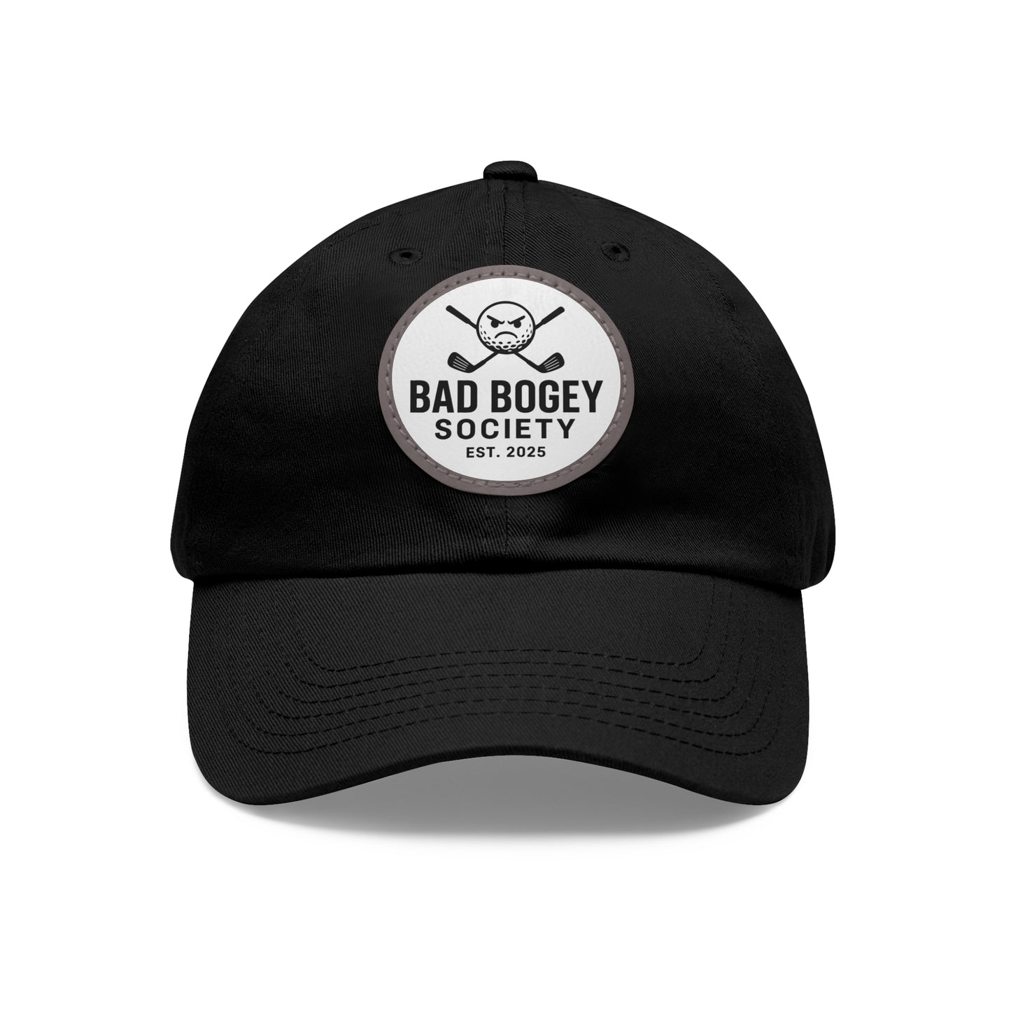 Dad Hat with Leather Patch – Unstructured Low Profile Cap | Comfortable Bio-Washed Cotton | Stylish Casual Wear