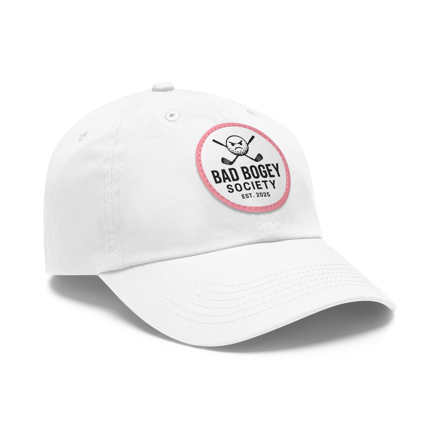 Dad Hat with Leather Patch – Unstructured Low Profile Cap | Comfortable Bio-Washed Cotton | Stylish Casual Wear