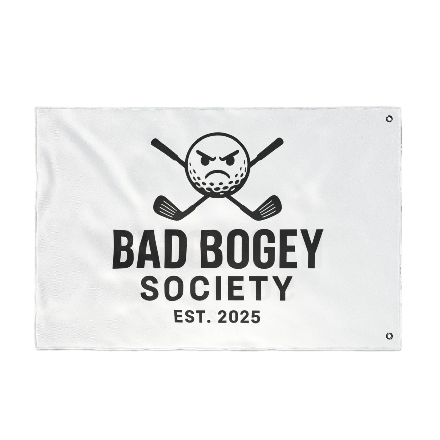 Bad Bogey Society Double-Sided Golf Flag – Outdoor Yard Decor | Perfect Gift for Golf Lovers