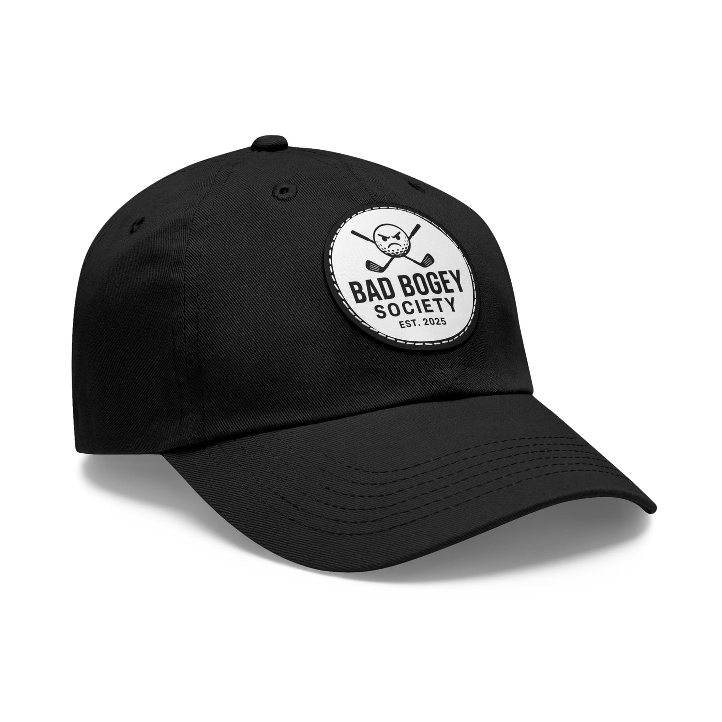 Dad Hat with Leather Patch – Unstructured Low Profile Cap | Comfortable Bio-Washed Cotton | Stylish Casual Wear