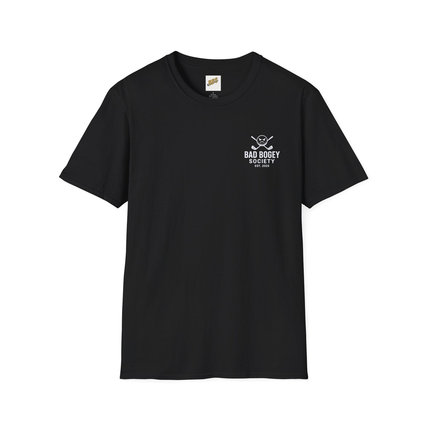 Bad Bogey Society Unisex Softstyle T-Shirt – Comfortable Casual Wear | Perfect Golf Lover Gift & Birthday Present