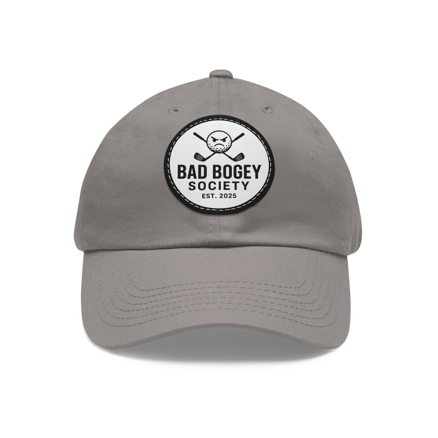 Dad Hat with Leather Patch – Unstructured Low Profile Cap | Comfortable Bio-Washed Cotton | Stylish Casual Wear