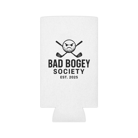 Bad Bogey Society Can Cooler – Fun Golf Gift & Drink Insulator | Perfect for Summer Parties & Outdoor Fun