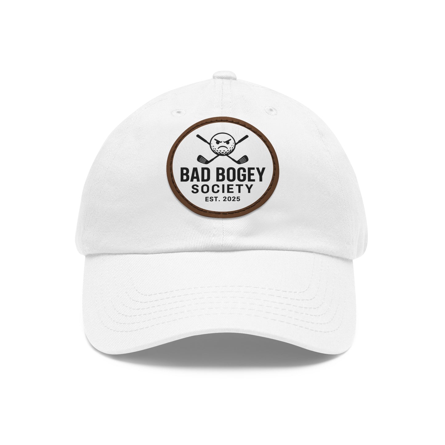 Dad Hat with Leather Patch – Unstructured Low Profile Cap | Comfortable Bio-Washed Cotton | Stylish Casual Wear