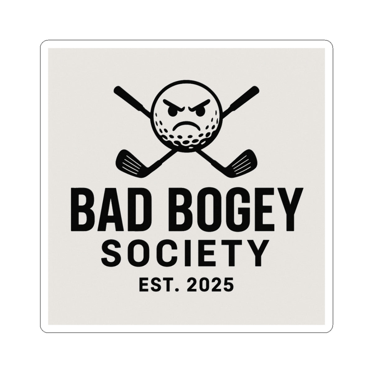 Bad Bogey Society Stickers – Fun Golf Decals & Accessories | Perfect Gift for Golf Lovers