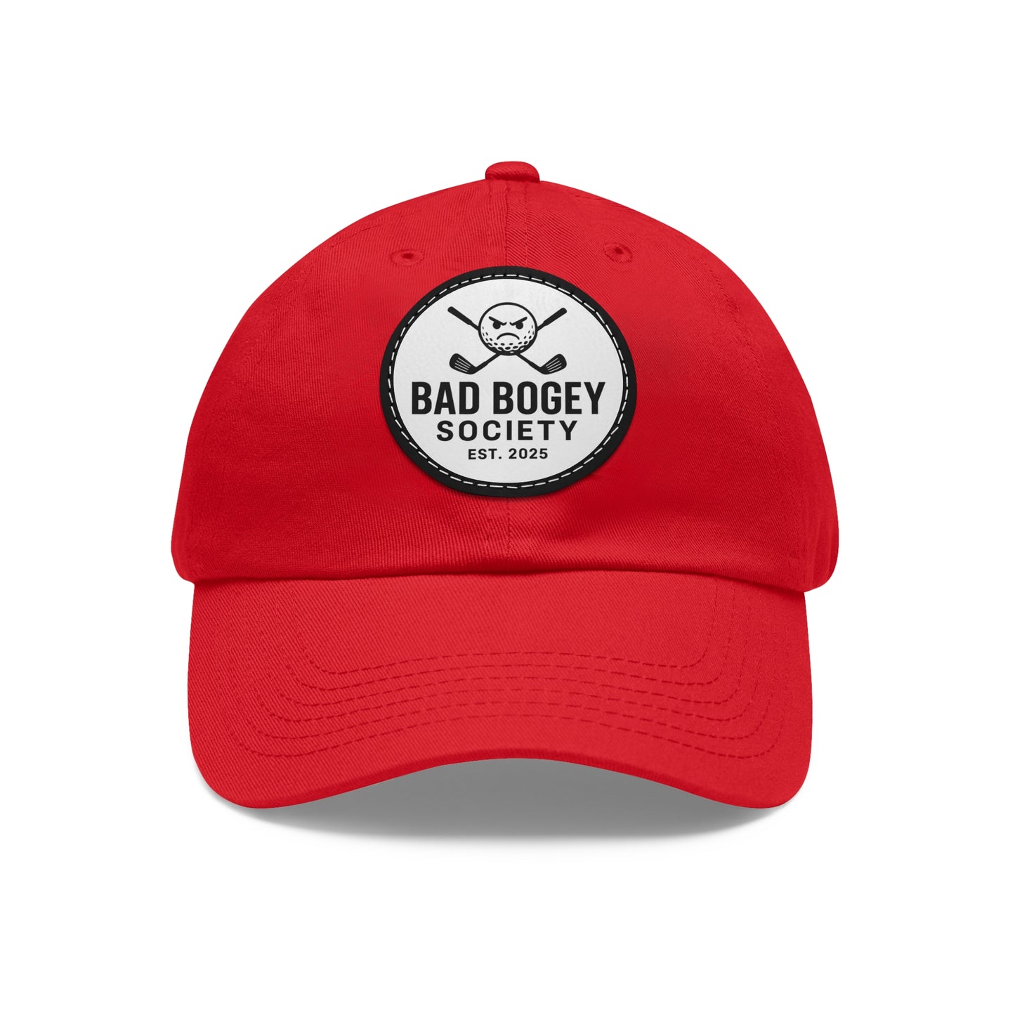 Dad Hat with Leather Patch – Unstructured Low Profile Cap | Comfortable Bio-Washed Cotton | Stylish Casual Wear