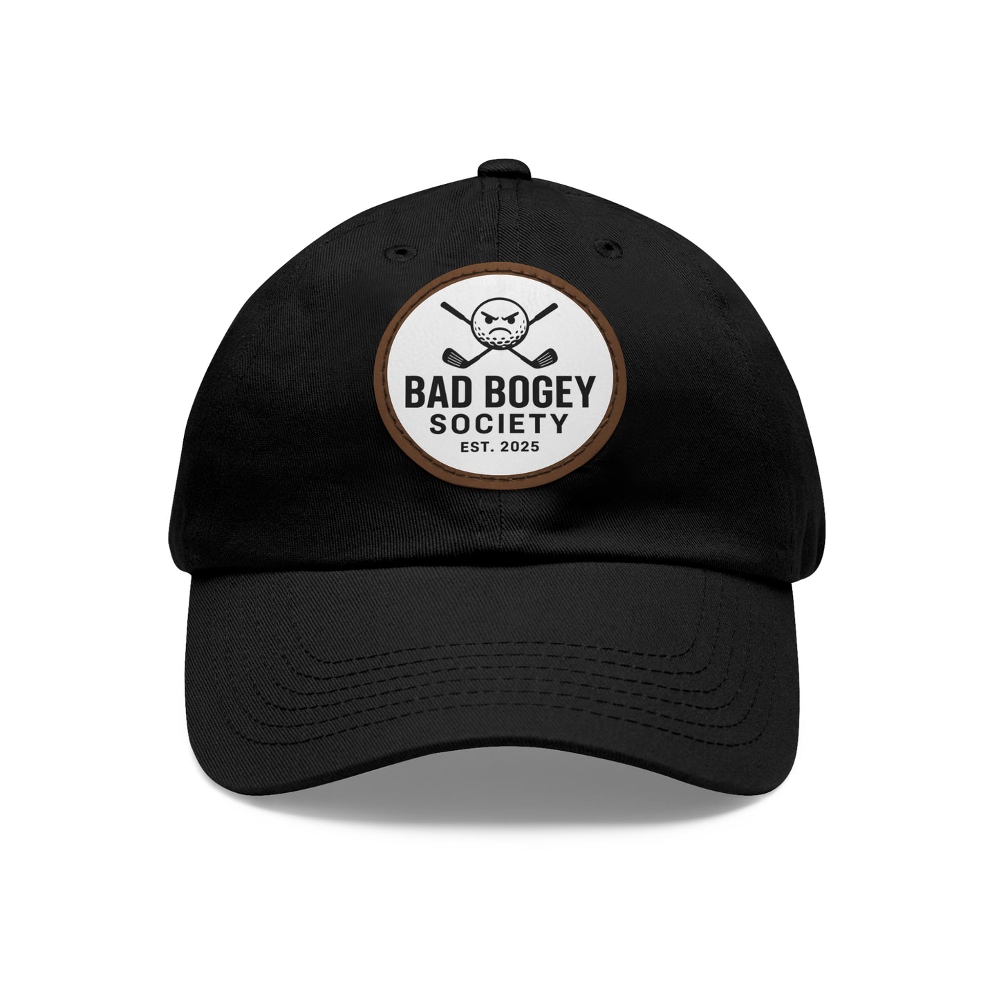 Dad Hat with Leather Patch – Unstructured Low Profile Cap | Comfortable Bio-Washed Cotton | Stylish Casual Wear