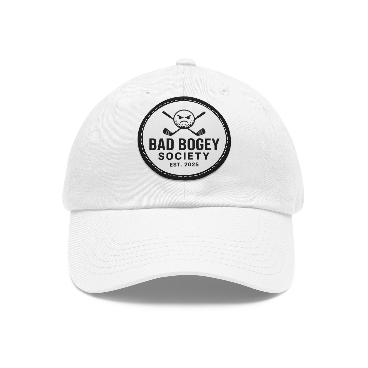 Dad Hat with Leather Patch – Unstructured Low Profile Cap | Comfortable Bio-Washed Cotton | Stylish Casual Wear