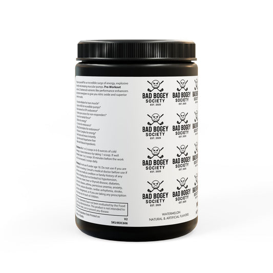 Watermelon Pre-Workout Supplement (300g) – Boost Energy & Performance | Bad Bogey Society Fitness Fuel
