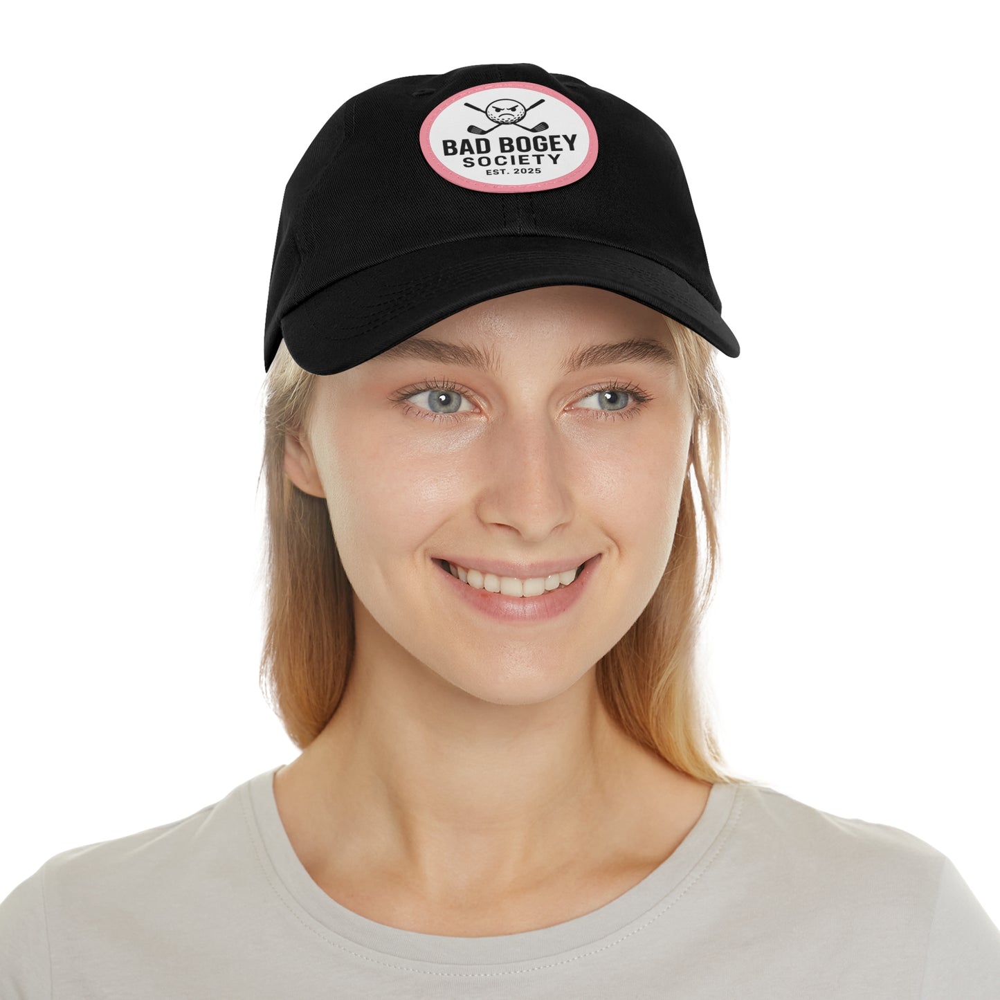 Dad Hat with Leather Patch – Unstructured Low Profile Cap | Comfortable Bio-Washed Cotton | Stylish Casual Wear