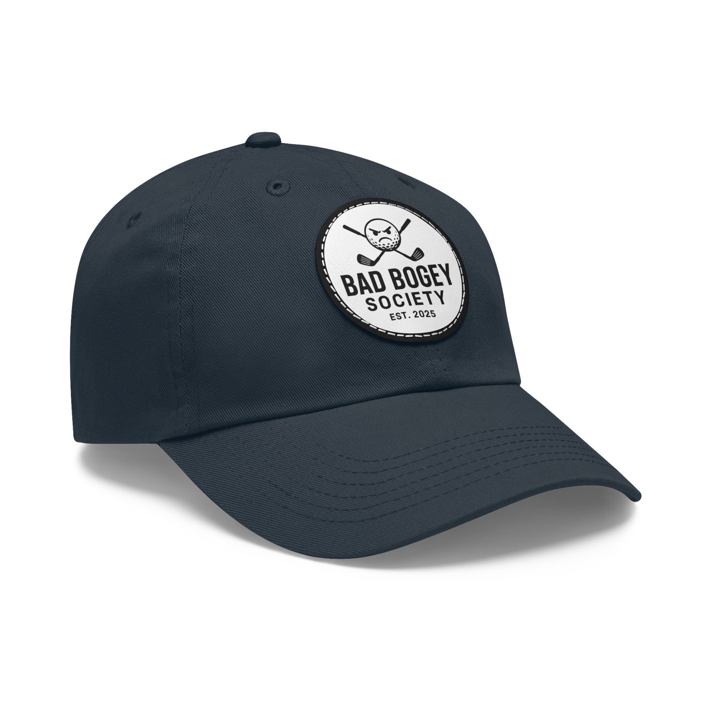 Dad Hat with Leather Patch – Unstructured Low Profile Cap | Comfortable Bio-Washed Cotton | Stylish Casual Wear