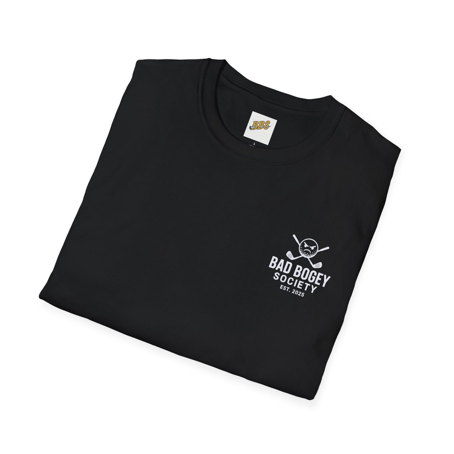 Bad Bogey Society Unisex Softstyle T-Shirt – Comfortable Casual Wear | Perfect Golf Lover Gift & Birthday Present