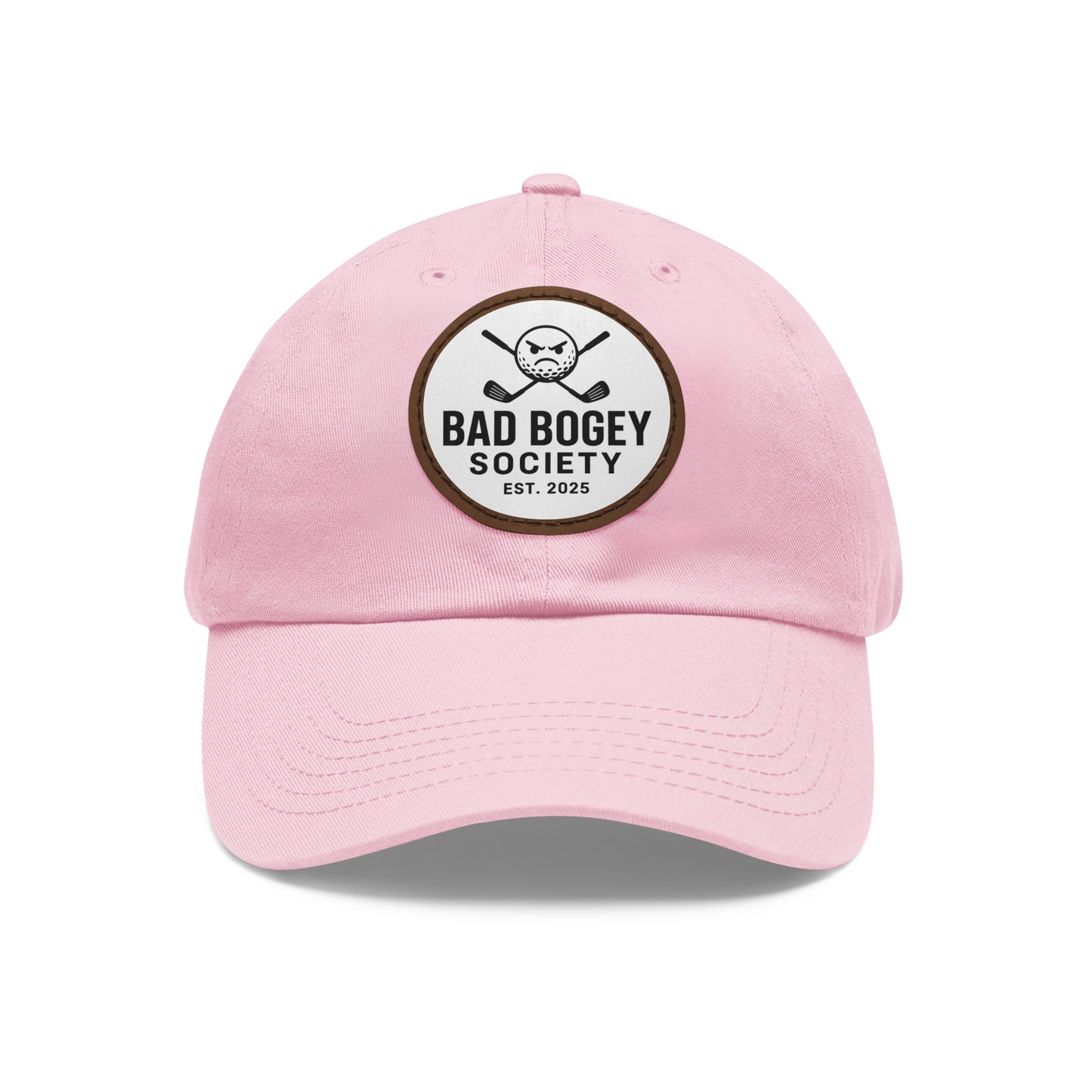 Dad Hat with Leather Patch – Unstructured Low Profile Cap | Comfortable Bio-Washed Cotton | Stylish Casual Wear