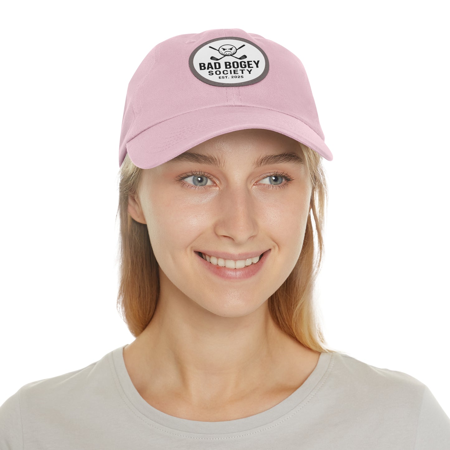 Dad Hat with Leather Patch – Unstructured Low Profile Cap | Comfortable Bio-Washed Cotton | Stylish Casual Wear