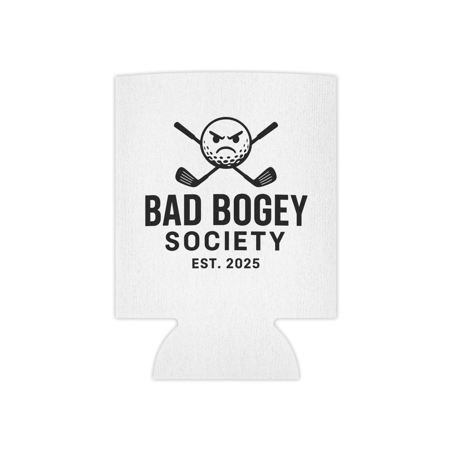 Bad Bogey Society Can Cooler – Fun Golf Gift & Drink Insulator | Perfect for Summer Parties & Outdoor Fun