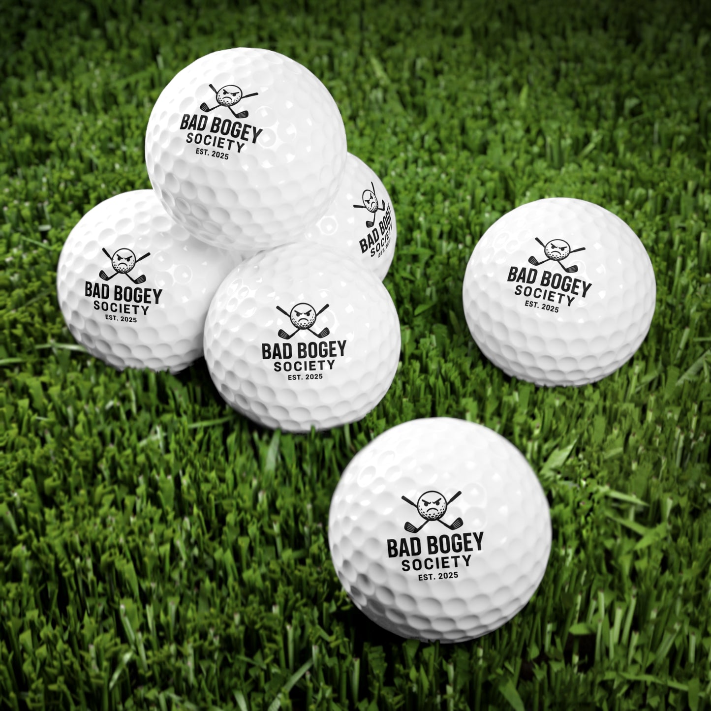 Custom Golf Balls – Bad Bogey Society Personalized Golf Accessories | Unique Gifts for Golf Lovers | Perfect for Tournaments & Party Favors
