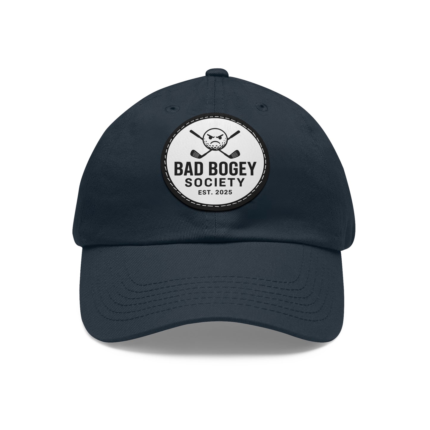 Dad Hat with Leather Patch – Unstructured Low Profile Cap | Comfortable Bio-Washed Cotton | Stylish Casual Wear