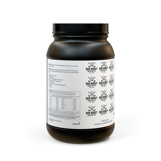 Whey Isolate Protein Supplement (907g) – Premium Muscle Recovery & Growth | Bad Bogey Society Fitness Fuel