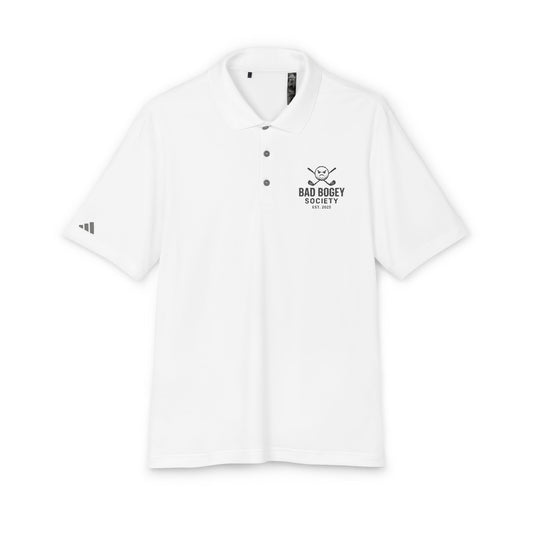 Adidas Unisex Performance Polo - Bad Bogey Society Golf Shirt | Eco-Friendly Sportswear | Cool & Comfortable | Gift for Golf Lovers