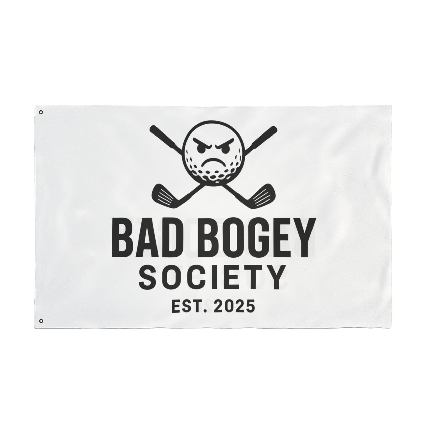 Bad Bogey Society Double-Sided Golf Flag – Outdoor Yard Decor | Perfect Gift for Golf Lovers