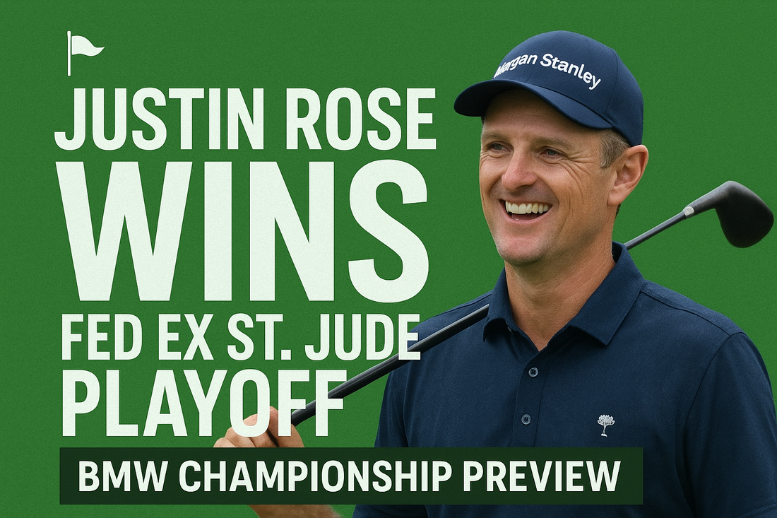 Justin Rose steals the show and a playoff at the FedEx St. Jude Championship (and yes, he’s still ageless) 🏆⛳&nbsp;
