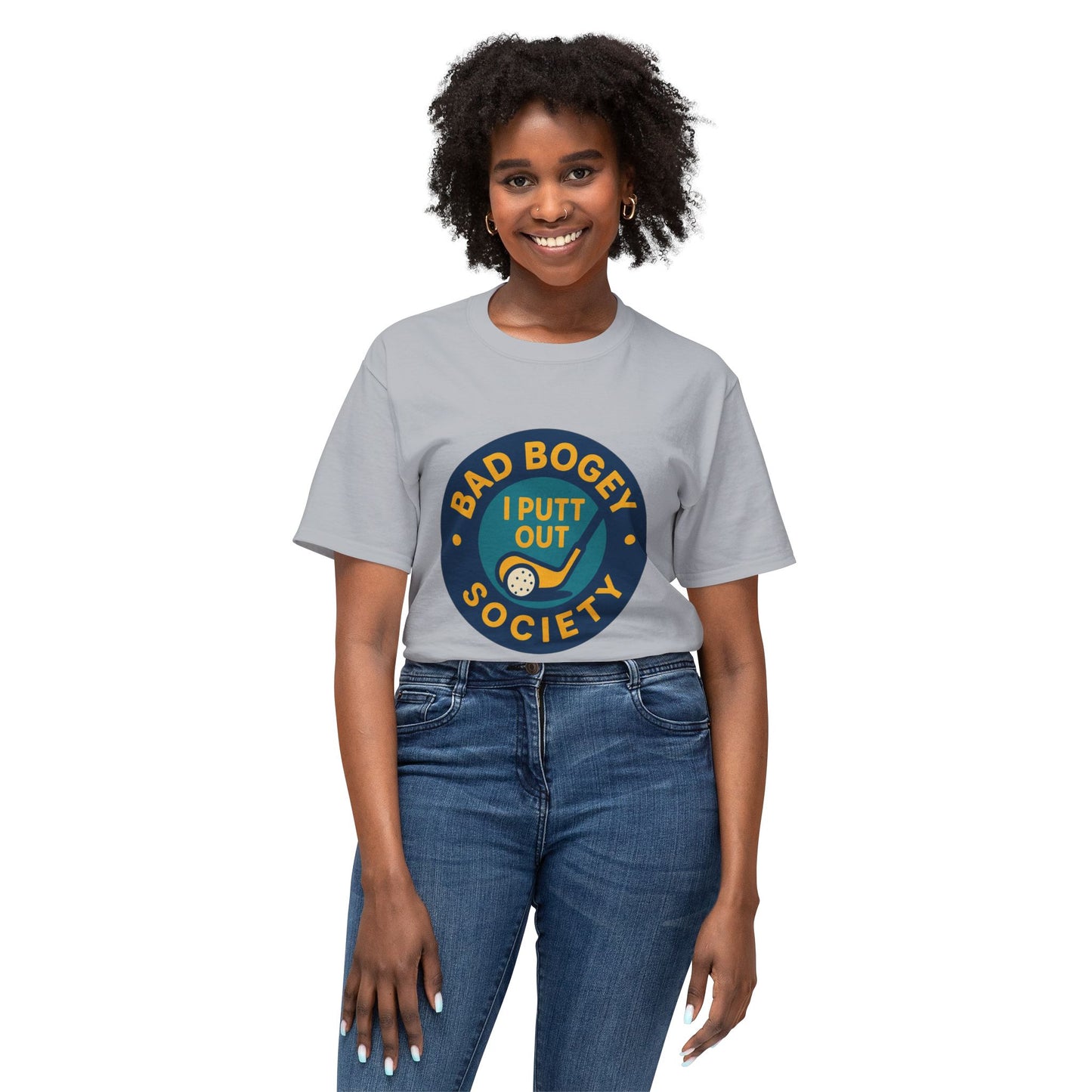 Golf T-Shirt for Humorous Golfers - 'I Putt Out / Just Tap It In' Design