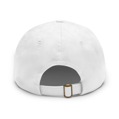 Dad Hat with Leather Patch – Unstructured Low Profile Cap | Comfortable Bio-Washed Cotton | Stylish Casual Wear
