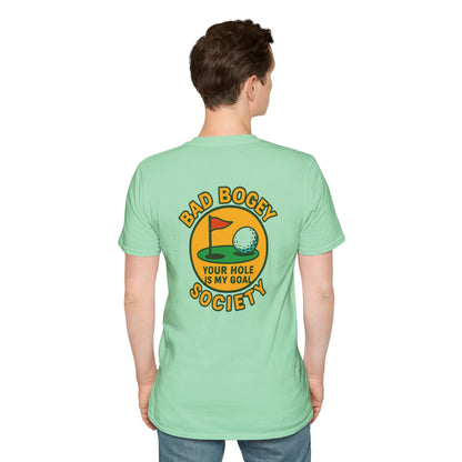 Funny Golf T-Shirt Bad Bogey Society Unisex