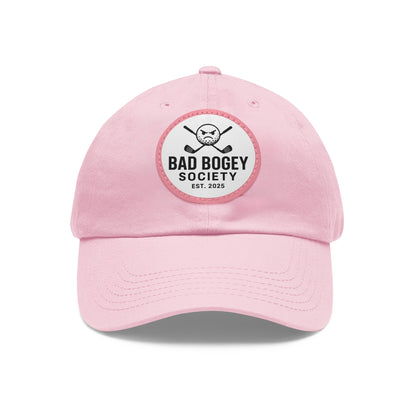 Dad Hat with Leather Patch – Unstructured Low Profile Cap | Comfortable Bio-Washed Cotton | Stylish Casual Wear
