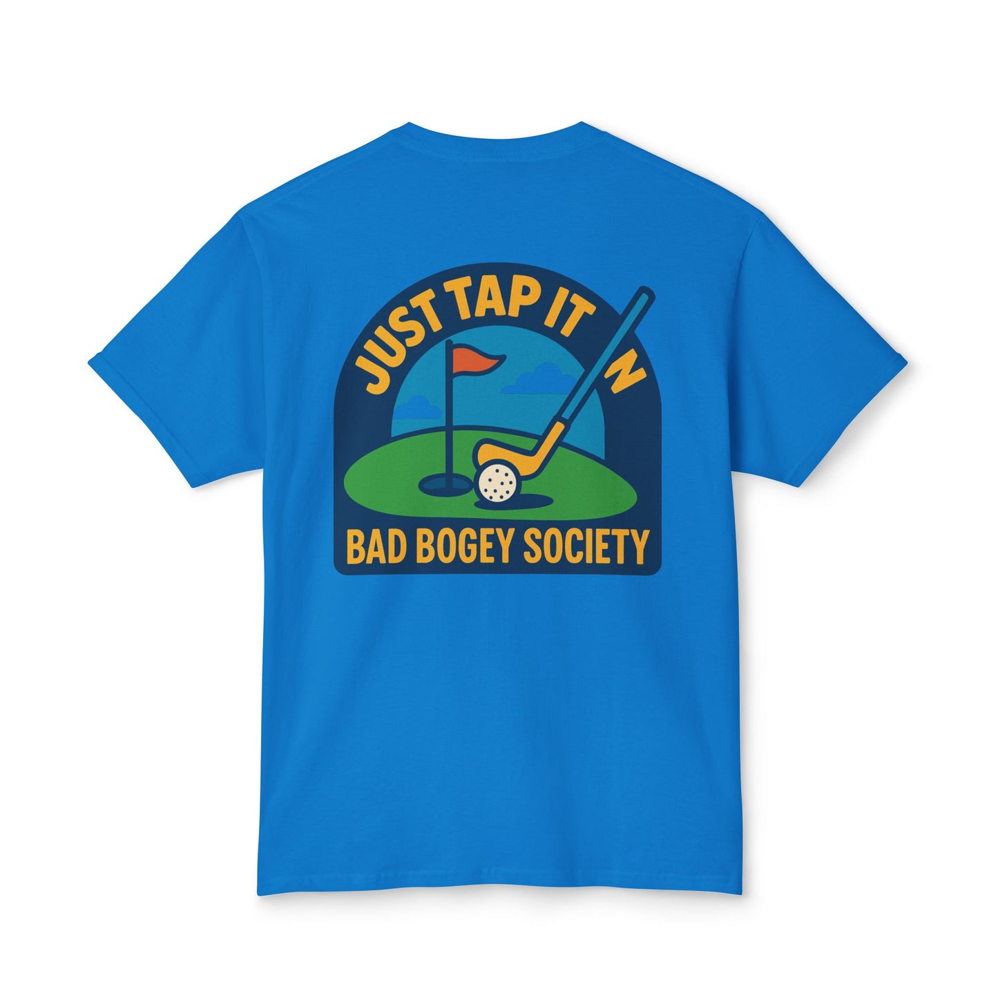 Golf T-Shirt for Humorous Golfers - 'I Putt Out / Just Tap It In' Design