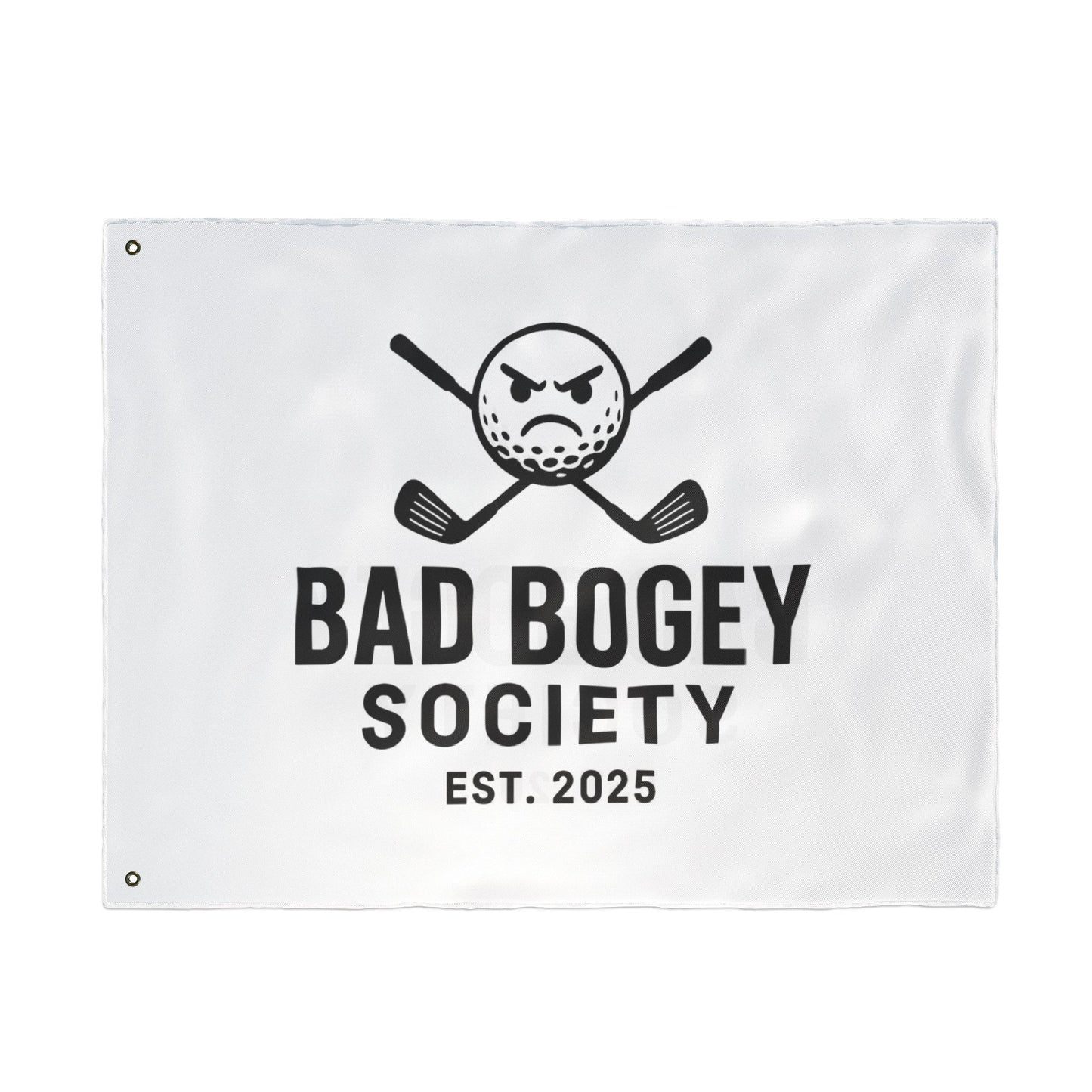 Bad Bogey Society Double-Sided Golf Flag – Outdoor Yard Decor | Perfect Gift for Golf Lovers