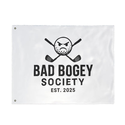 Bad Bogey Society Double-Sided Golf Flag – Outdoor Yard Decor | Perfect Gift for Golf Lovers