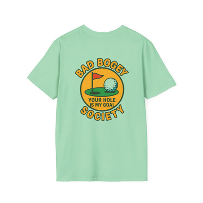 Funny Golf T-Shirt Bad Bogey Society Unisex
