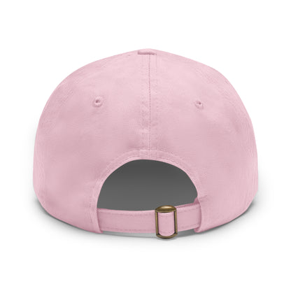 Dad Hat with Leather Patch – Unstructured Low Profile Cap | Comfortable Bio-Washed Cotton | Stylish Casual Wear