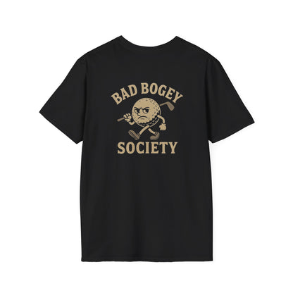 Bad Bogey Society Unisex Softstyle T-Shirt – Comfortable Casual Wear | Perfect Golf Lover Gift & Birthday Present