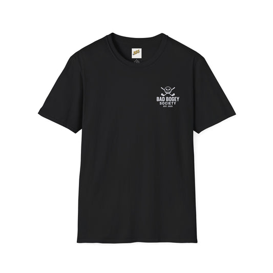Bad Bogey Society Unisex Softstyle T-Shirt – Comfortable Casual Wear | Perfect Golf Lover Gift & Birthday Present